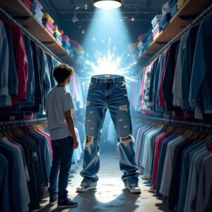 A calça jeans mais rara