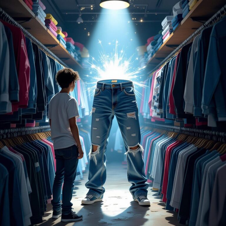 A calça jeans mais rara