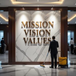 Papo furado, missão, valores e visão